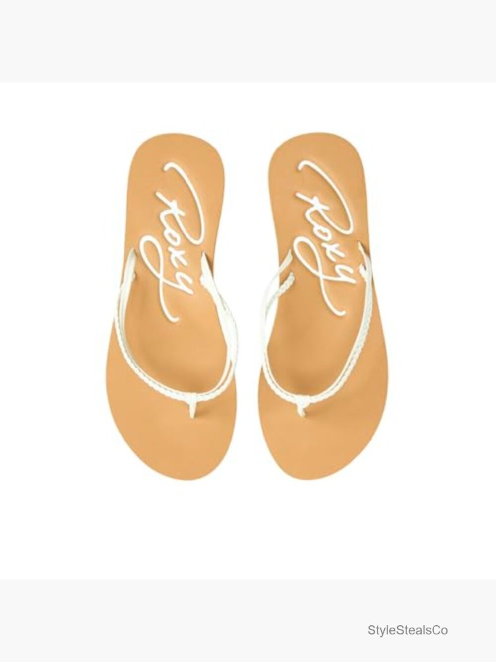 Braid Knot Flip Flop Sandals Comfortable Flat Thong Beach Sandals Faux Leather - Picture 5 of 6